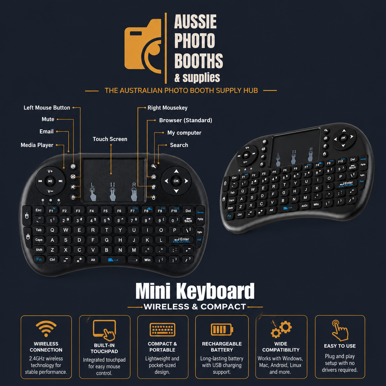 Mini Wireless Keyboard